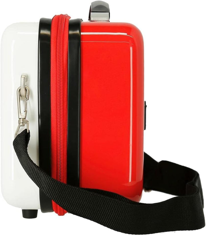 Disney Minnie Enjoy the Day Anpassungsfähiger Schönheitsfall Weiss 29x21x15 cms ABS Rot Toilettentas