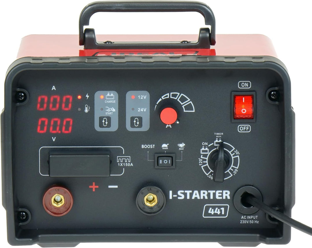 Ideal I-Starter 841 Batterieladegerät mit Starthilfe 12/24V 80A – Inverter Profi-Ladegerät für AGM,