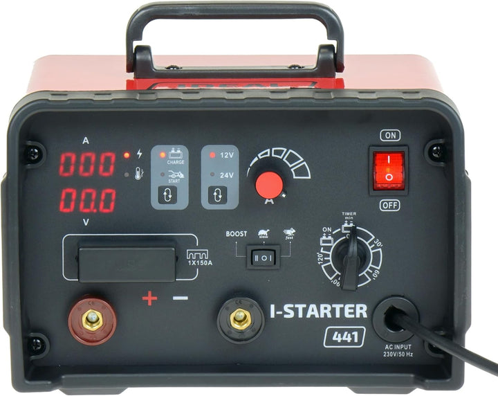 Ideal I-Starter 841 Batterieladegerät mit Starthilfe 12/24V 80A – Inverter Profi-Ladegerät für AGM,
