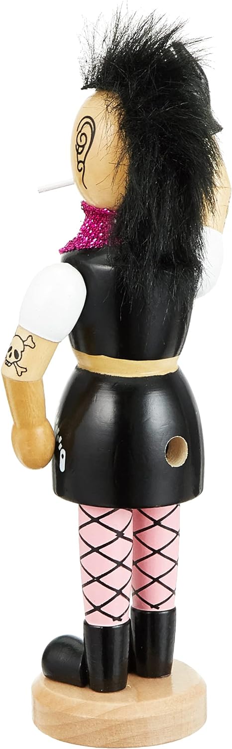 Dekohelden24 Räucherfrau als Punk Lady, ca. 19 cm, 521101, Punk Lady