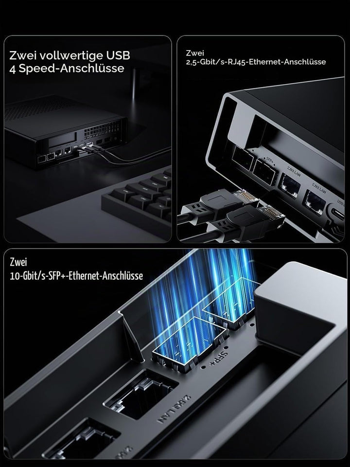 MINIS FORUM MS-01 Workstation Mini PC, Intel Core i5-12600H (vPro), 32GB RAM 1TB SSD, 2X 10Gbps SFP+