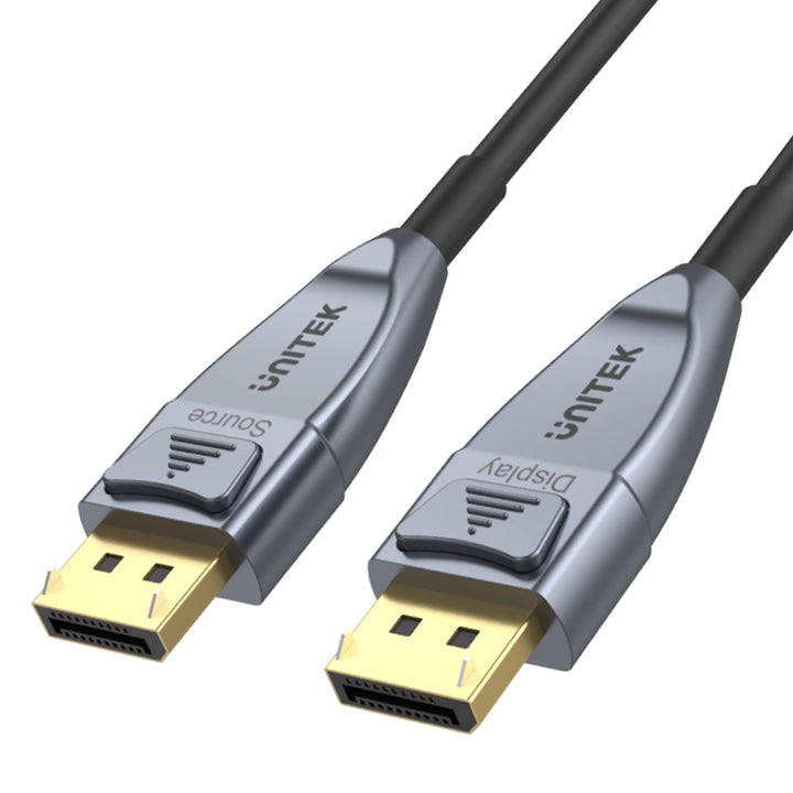 UnITEK Human friendly 8K-Glasfaserkabel DisplayPort 1.4 20M (8K @60Hz, 4K @144Hz, 1440p @240Hz) | Da