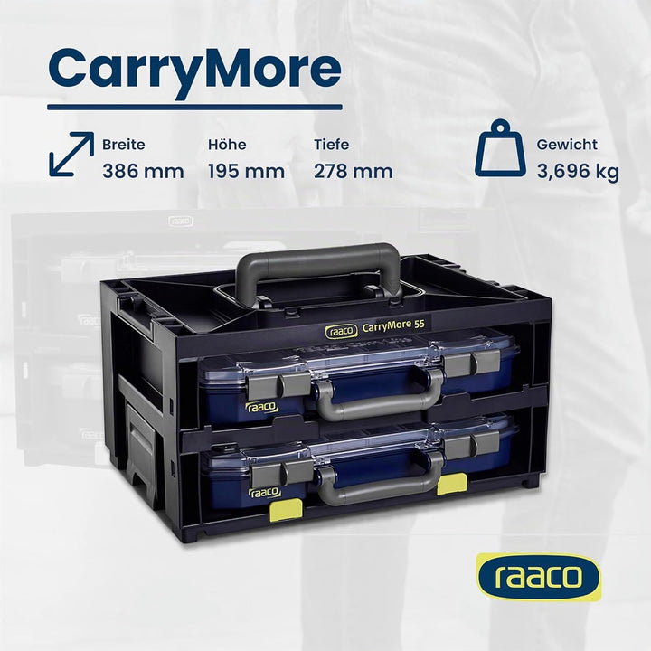 Raaco CarryMore 55x2 ausgestattet mit 2 CarryLite 55 4x8-16, 146395
