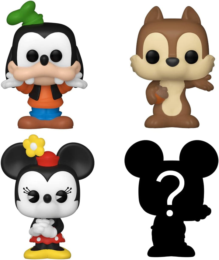 Funko Bitty Pop! Disney - Goofy, Chip, Minnie Mouse (Hands Folded) und eine Überraschungs-Mini-Figur