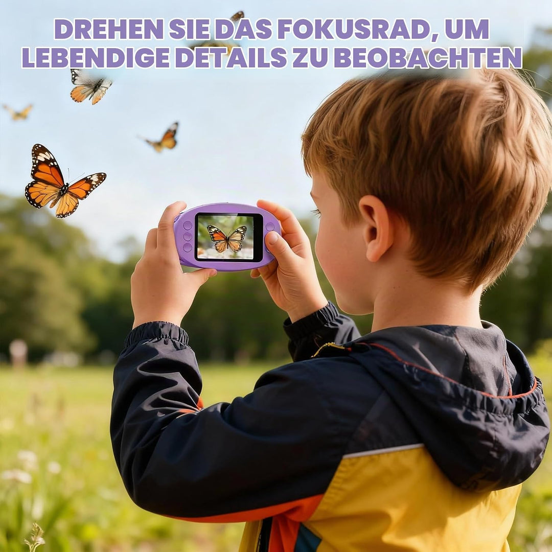 Mikroskop für Kinder, 1000x Digital Mikroskop, Taschenmikroskop Experimente für Kinder ab 6, Kinderm