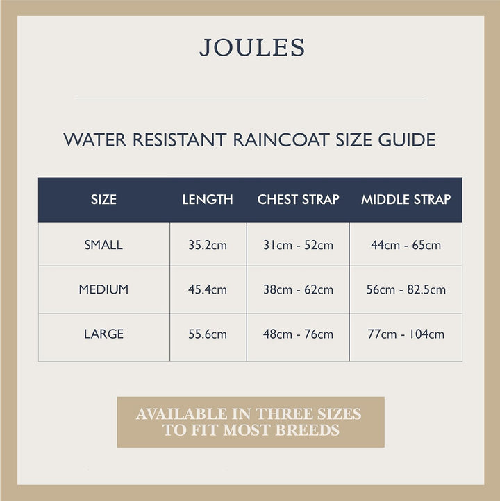 Rosewood x Joules Sandschalen-Regenmantel für Hunde, mittelgross, waschbar, leicht, wasserabweisend,