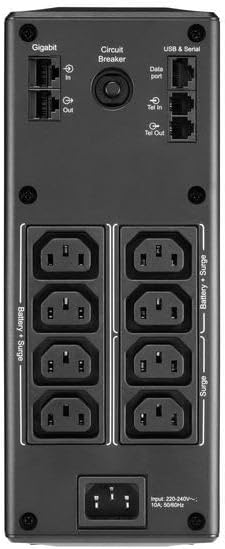 APC by Schneider Electric Back UPS PRO - BR1300MI - UPS 1300VA Leistung - MI modell (8 IEC Outlets,