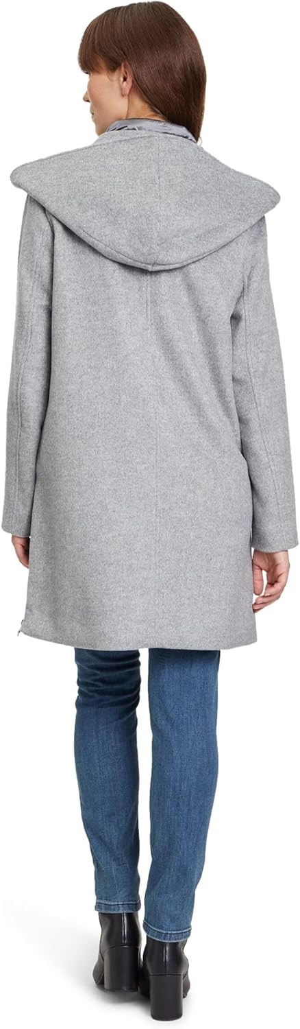 Betty Barclay Damen Jacke Wolle 36 Light Grey Melange, 36 Light Grey Melange