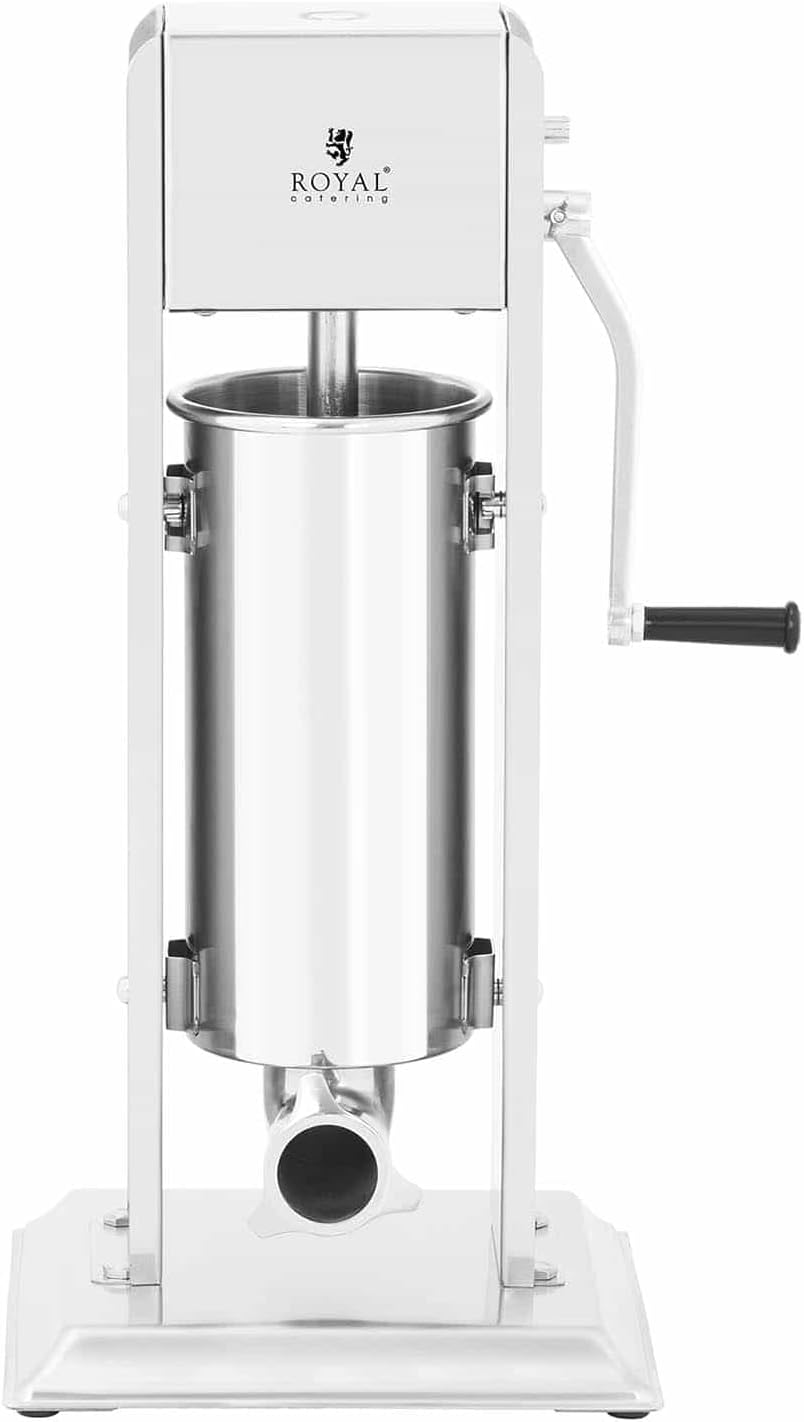 Royal Catering RCWV-5L Wurstfüller vertikal Wurstfüllmaschine Wurstspritze Wurstpresse Edelstahl 5 L