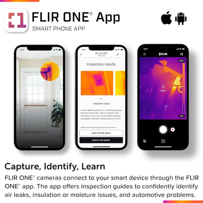 FLIR ONE Pro - iOS - Professional Grade Thermal Camera for Smartphones - with VividIR and MSX Image