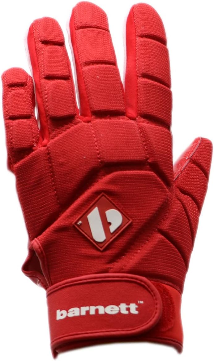 BARNETT FKG-03 Rot High Level Linebacker Fussballhandschuhe, LB, RB, TE S rot, S rot