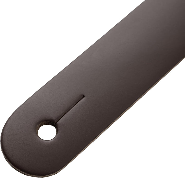 Levy's M26PD-DBR_DBR Gitarrengurt Top Grain Leather 3" - Bark Brown on Dark Brown Dunkelbraun, Dunke