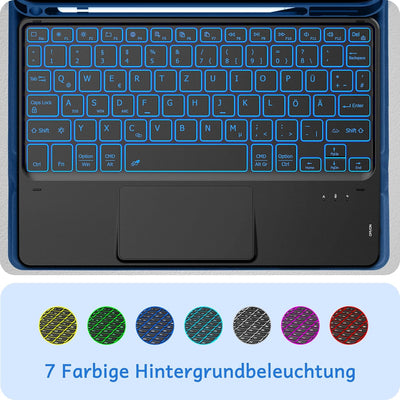 CACOE Hülle Tastatur Kompatibel mit iPad 10 Generation, Kompatibel mit 10.9" 2022 A2757/A2777 mit To
