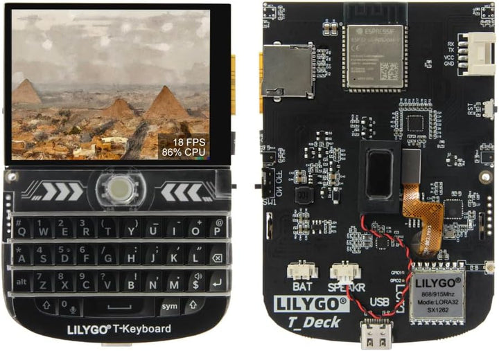 LILYGO T-Deck ESP32-S3 LoRa BLE WiFi TTGO Modul LoRaWAN Long Range Entwicklungsboard mit 2,8 Zoll LC