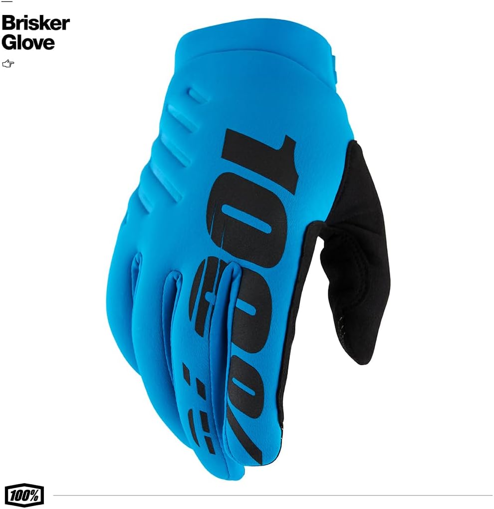 100%, BRISKER Glove - Turquoise, Adult, S