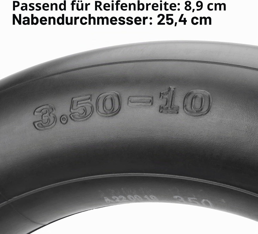 RUTU (2er-Pack) 3.50–10 Innen schlauch mit abgewinkeltem TR87-Ventilschaft für Elektroroller, Dreirä