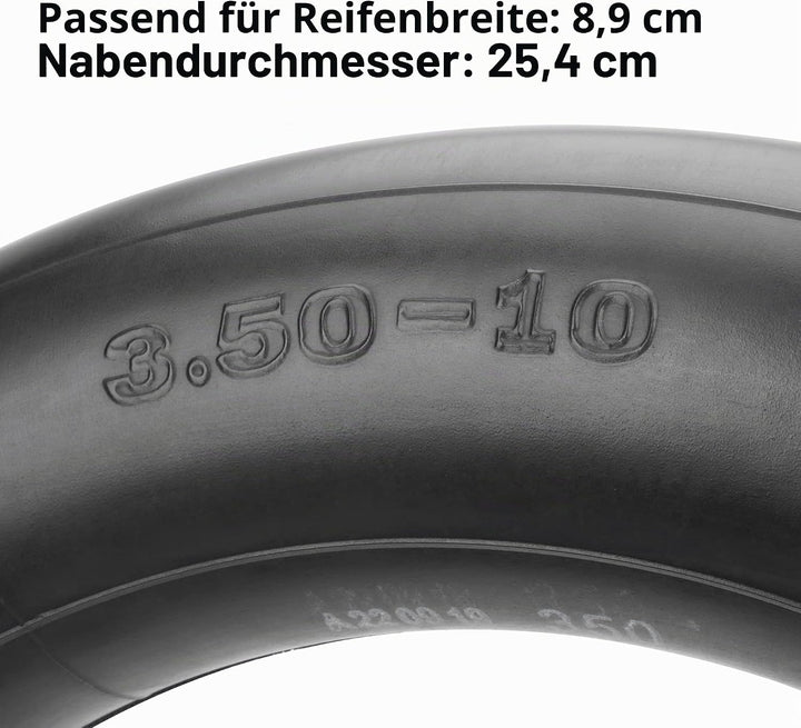 RUTU (2er-Pack) 3.50–10 Innen schlauch mit abgewinkeltem TR87-Ventilschaft für Elektroroller, Dreirä