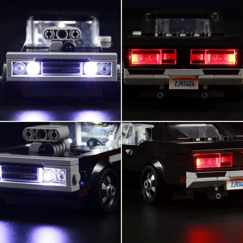 Led Licht Set Kompatibel mit Lego Speed Champions Fast & Furious 1970 Dodge Charger R/T, Dekorations