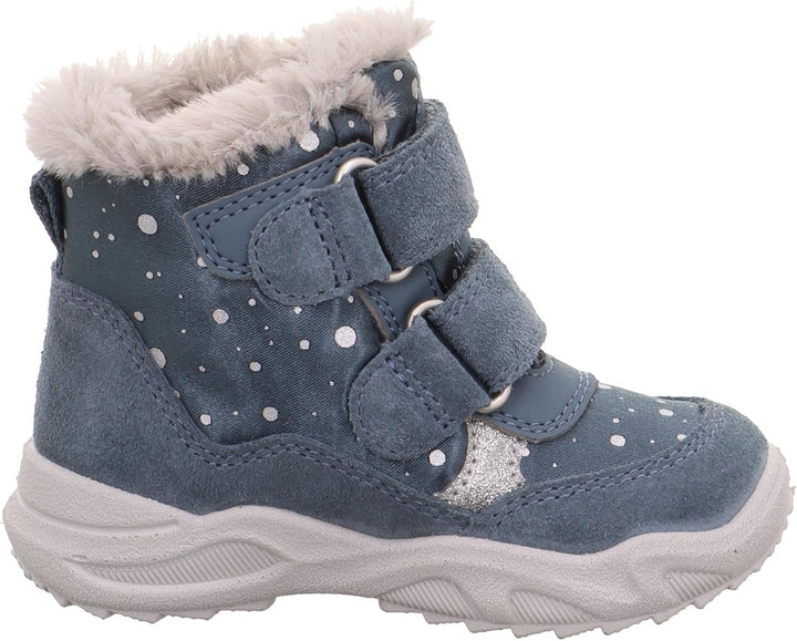 Superfit Baby-Mädchen Glacier Lauflernschuhe, Blau Hellgrau 8030