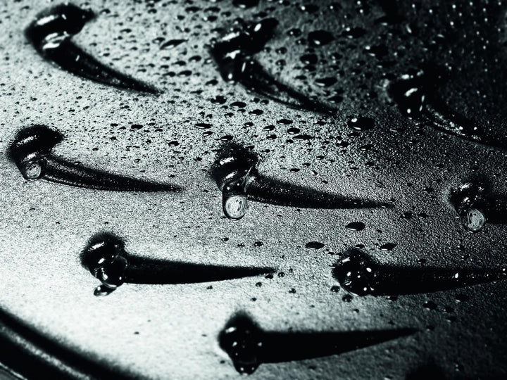 STAUB Gusseisen Bräter, Chistera Tropfenstruktur im Deckel, Rund 24 cm, 2,5 L, Dunkelblau Dunkelblau