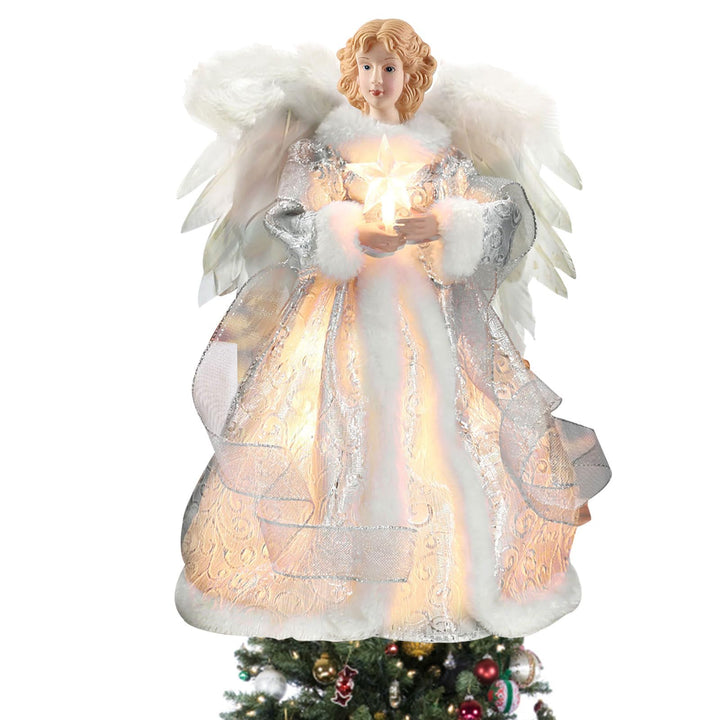32cm Engel Weihnachtsbaum Topper, Weihnachtsengel Baumspitze Weihnachtsbaum Toppers Dekorationen, St