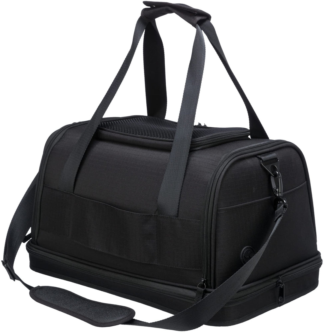 TRIXIE Airline Tasche Plane, Flugzeug Reisetasche Für Hunde, 28 × 25 × 44 cm, Schwarz - 28904
