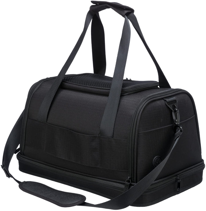 TRIXIE Airline Tasche Plane, Flugzeug Reisetasche Für Hunde, 28 × 25 × 44 cm, Schwarz - 28904