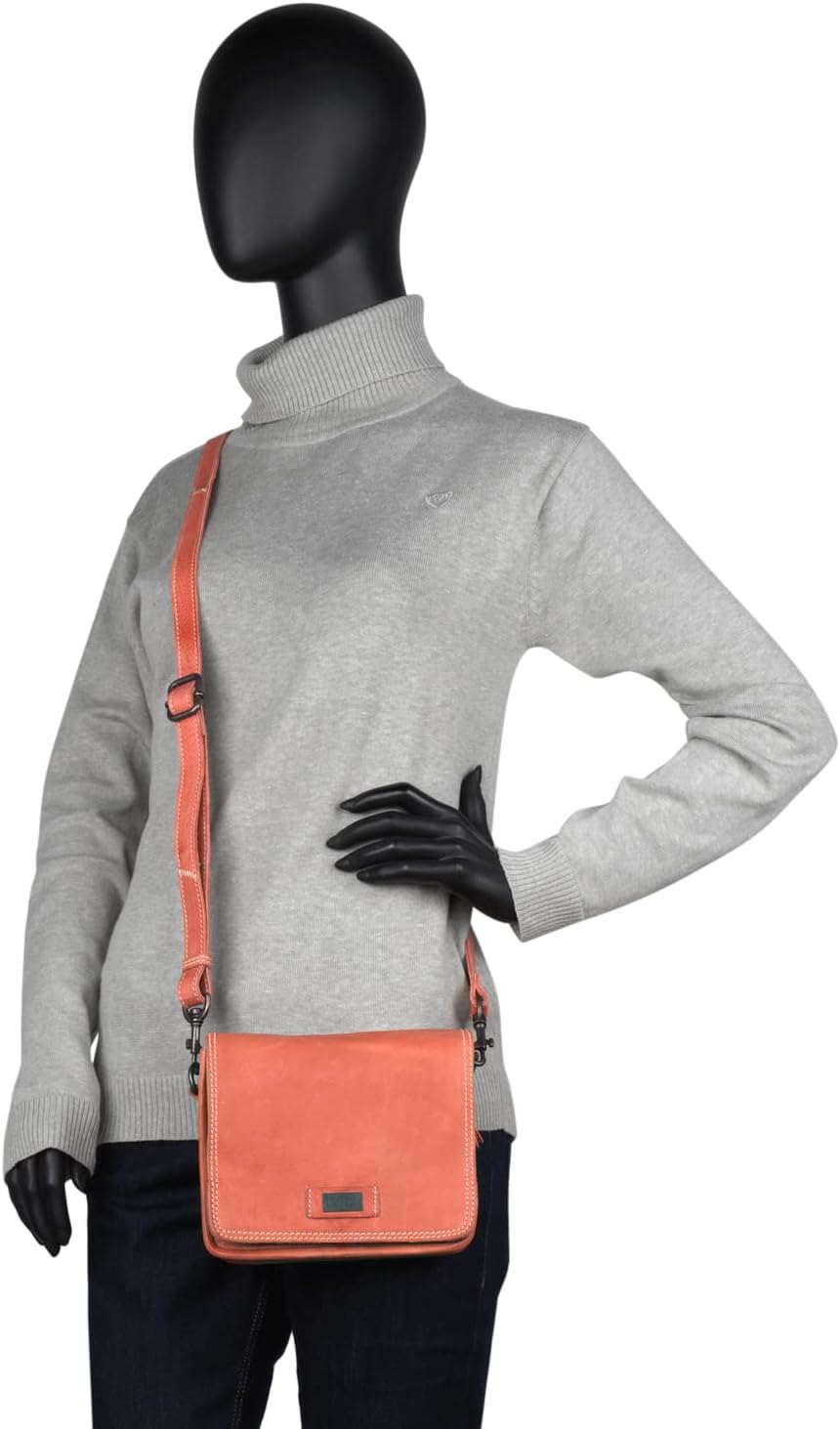 Lois - Umhängetasche Damen Leder - Umhängetasche Leder Damen mit verstellbarem riemen - Kleine Umhän