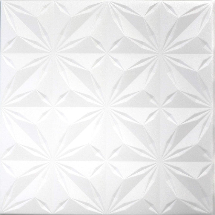 HEXIM Deckenplatten 50x50cm Styroporplatten weiss XPS Styropor, Deckenpaneele Feuchtraum Deckenverkl