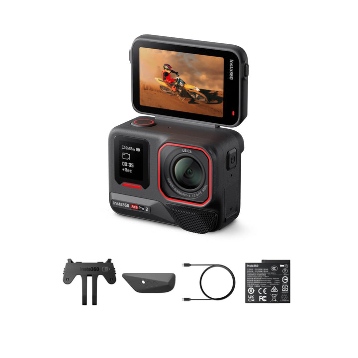Insta360 Ace Pro 2 Standard-Bundle - 8K wasserdichte Actionkamera mit Leica entwickelt, 1/1,3" Senso