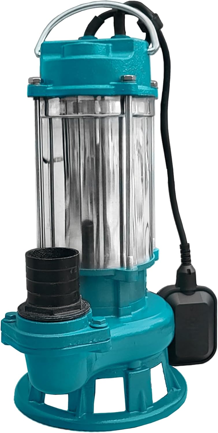 Set IBO Furiatka 2 Tauchpumpe Pumpe Wasserpumpe V550 230V mit Zerkleinerer + 20m Schlauch + 2" Ansch