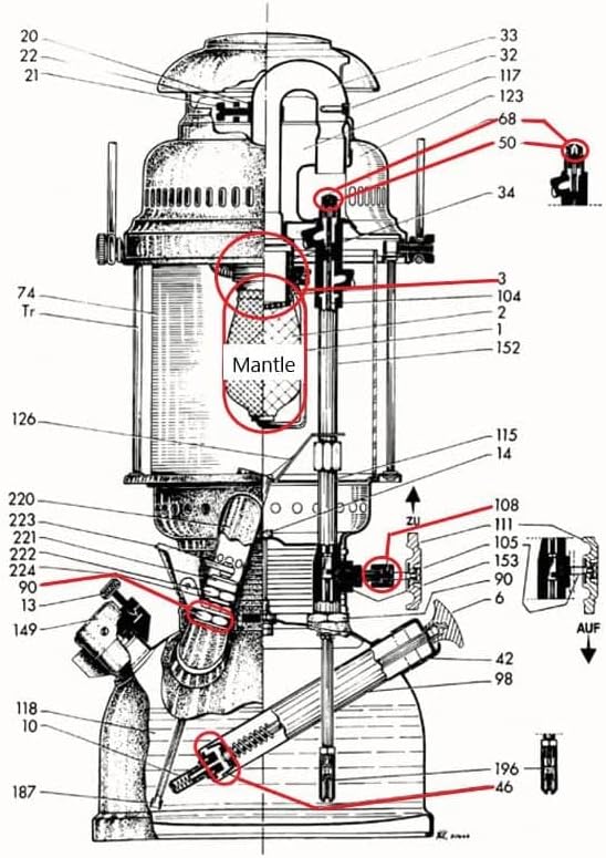 Petromax Prallteller HK350/HK500 ab BJ.2000 (Messing)