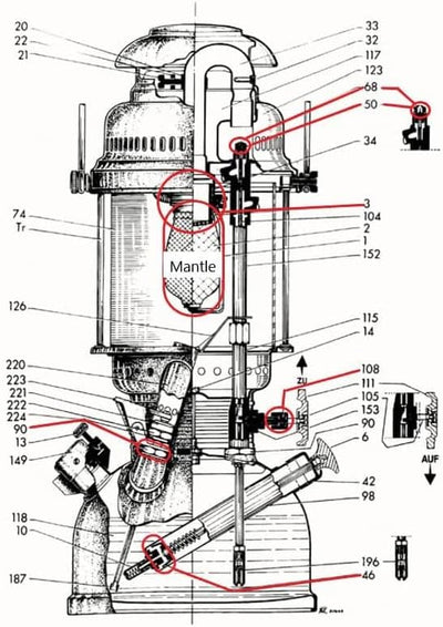 Petromax Original Zentrierboden HK350/HK500 (Chrom, HK350-HK500)