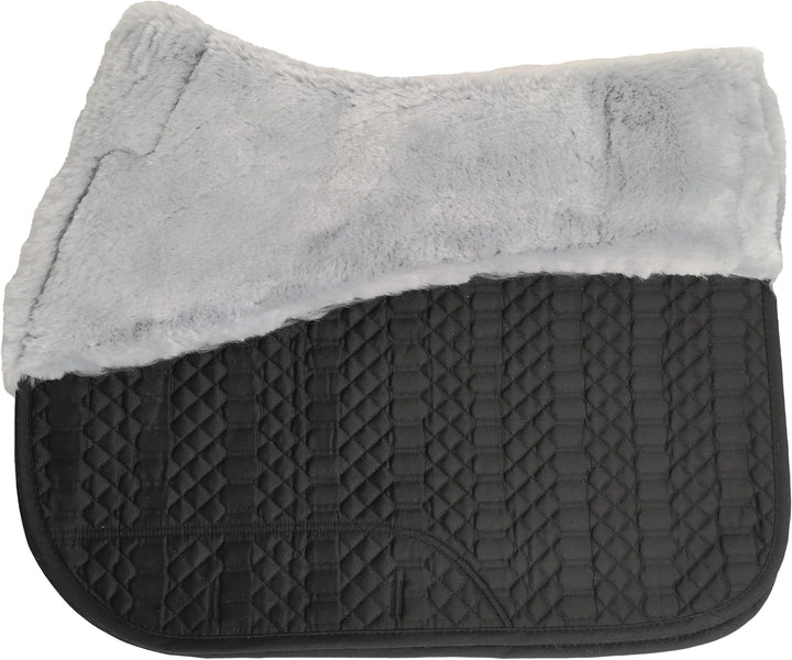 Engel Reitsport Lammfell Schabracke Half Lined SCHABRA1-VSS-SCH-SIL Steppstoff schwarz Fell Silber V