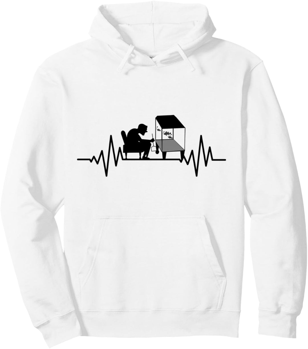 Aquarium Fische Aquarien deko Herzschlag Aquarium Pullover Hoodie