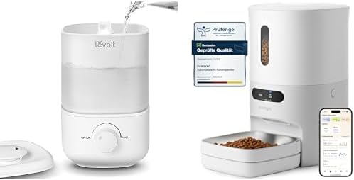 LEVOIT 2,5L Mini Luftbefeuchter bis 25H, 26dB leise Top-Fill Humidifier für Baby Pflanzen + Pawsync