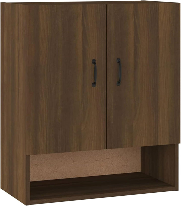 Gecheer Wandschrank H?ngeschrank Mit 2 Türen und 1 offenes Fach Küchenschrank Wandh?ngeschrank Badsc