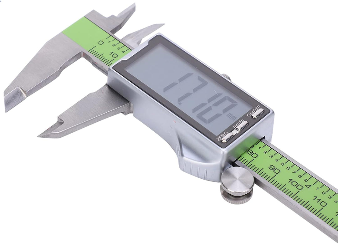 Fafeicy 150mm Digitaler Messschieber mit LED-Display, hochfestes elektronisches Lineal aus Edelstahl