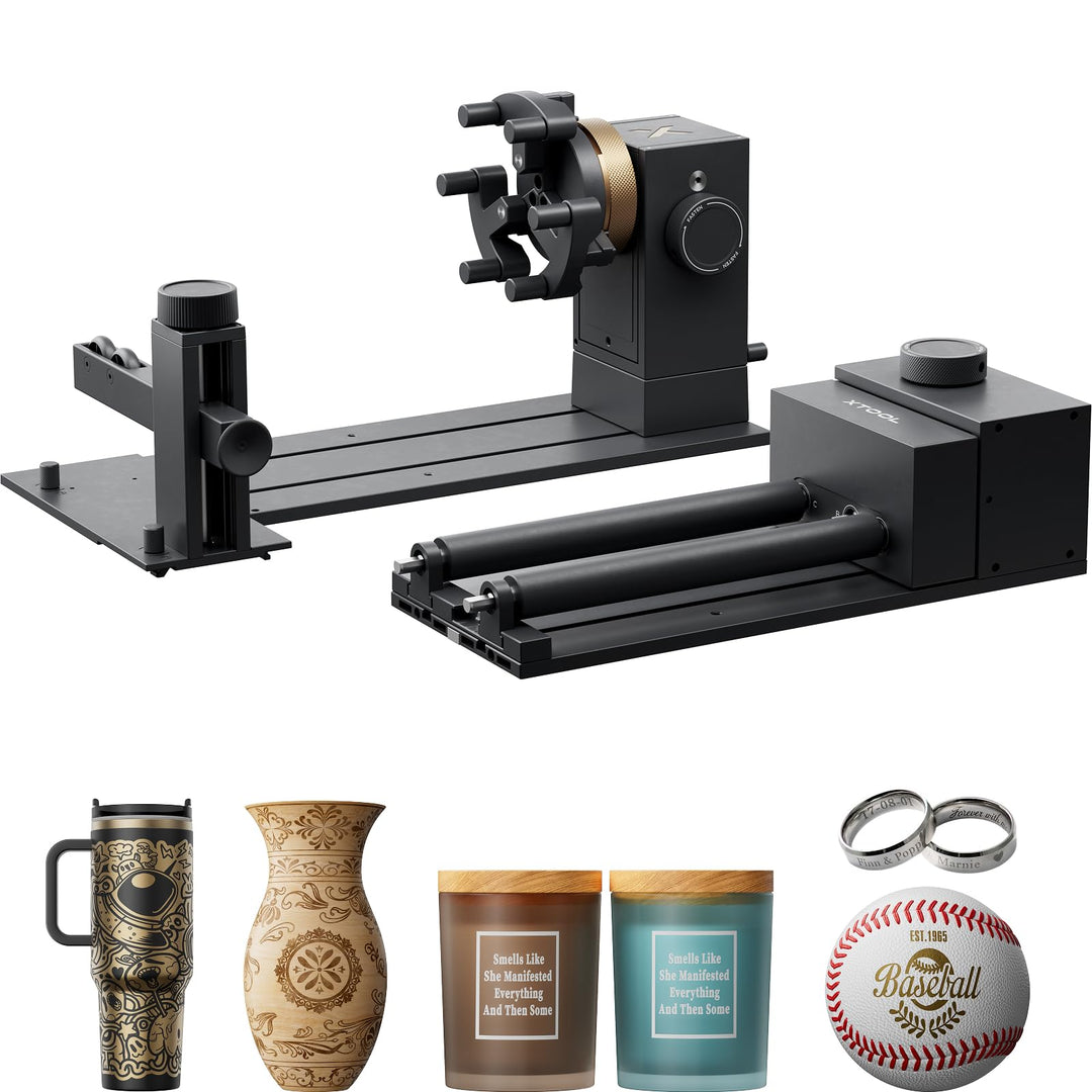 xTool RA3 Weltweit erste smarte MagSwap-Drehvorrichtung für P3 / F2 / F2 Ultra UV, 360° LiDAR-Kartie