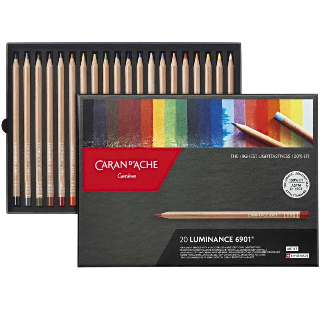 Caran d´Ache 6901.720 Luminance 20 Stifte Bleistift-Set Single, Bleistift-Set Single
