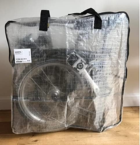 IKEA DIMPA 3 pieces extra large storage bag, clear heavy pockets, moth and moisture protection stora