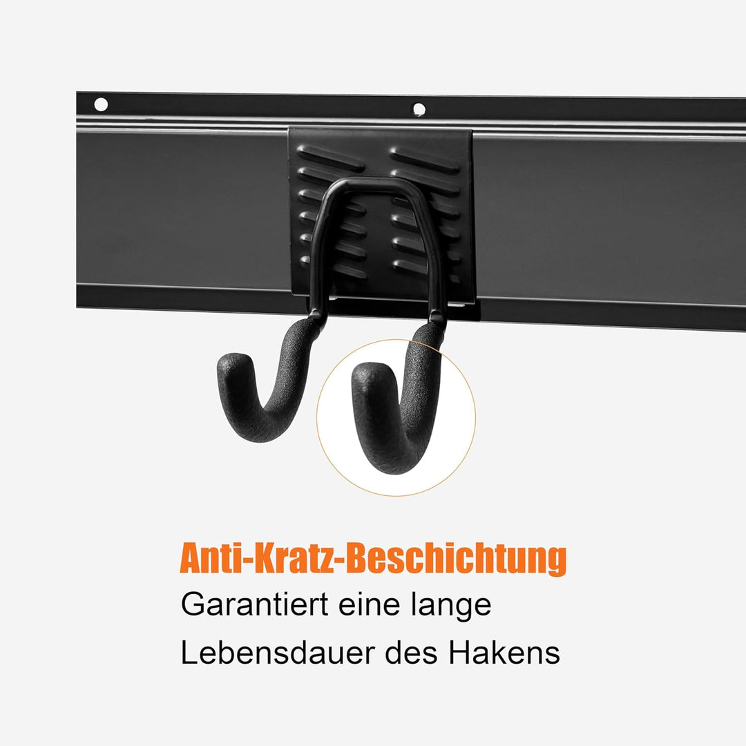 Mimoke Wandhalterung Garage und Garten Werkzeug Organizer Gerätehalter mit mehreren Haken für Garten