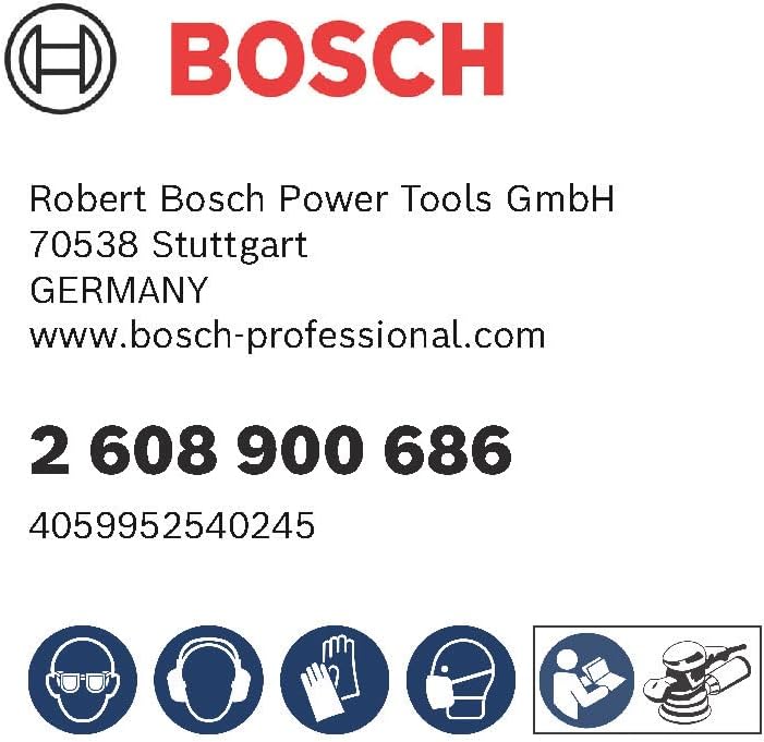 Bosch Professional 50x Expert M480 Schleifnetz (für Hartholz, Farbe auf Holz, Ø 125 mm, Körnung 240,
