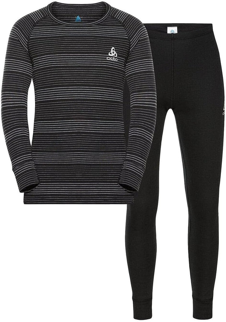 Odlo Active Warm ECO Baselayer Black - Grey Melange 104, Black - Grey Melange 104