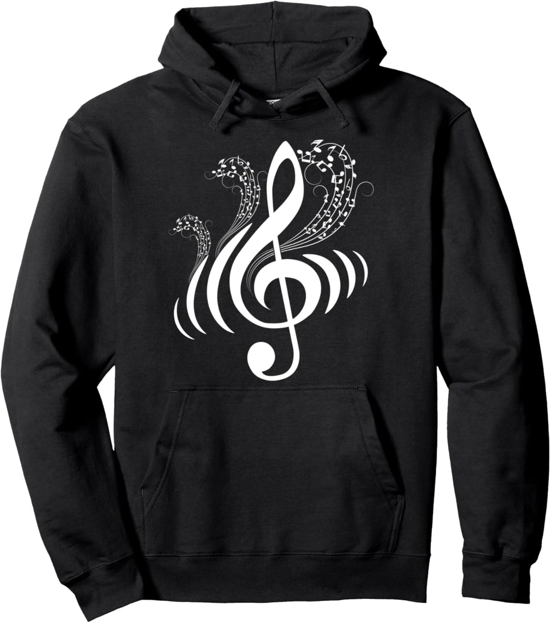 Notenschlüssel Musik Noten Komponieren Violinschlüssel Pullover Hoodie