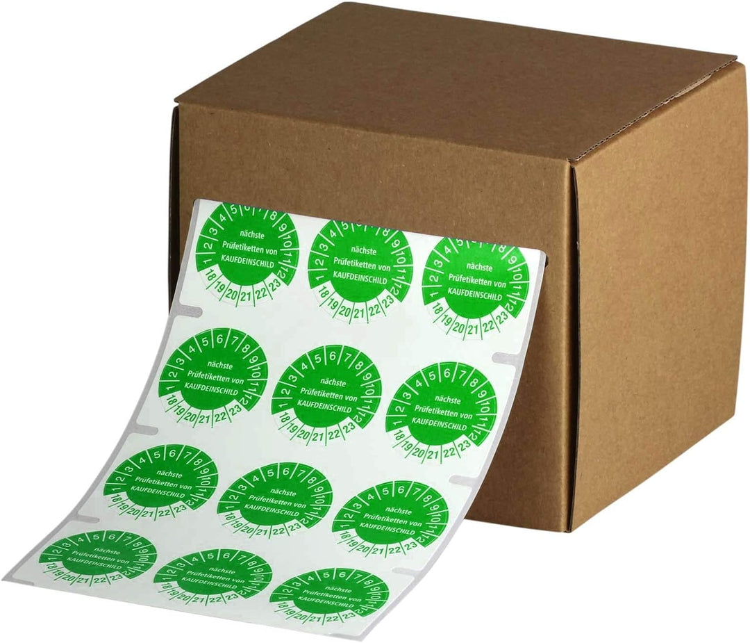 1000 Prüfplaketten nächste Wartung 30 mm Prüfetiketten 2022-2027 1000 30mm Durchmesser, 1000 30mm Du
