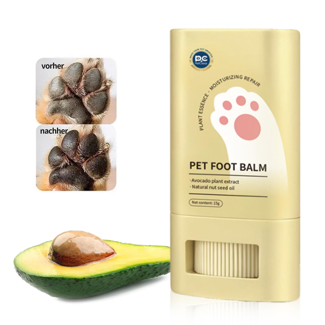 Pfotenbalsam Stick für Hund und Katze, gegen trockene rissige Pfoten, ideal als Pfotenschutz für Som