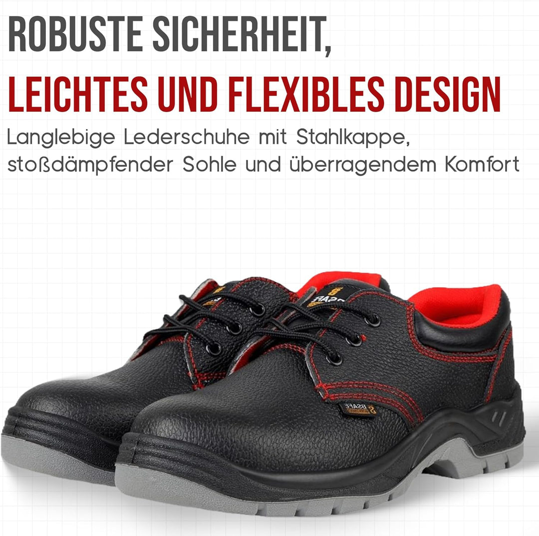 Arbeitsschuhe herren S1 , Schuhe, Leder Sicherheitsschuhe herren - Wasserdichte schuhe, mit Rutschfe