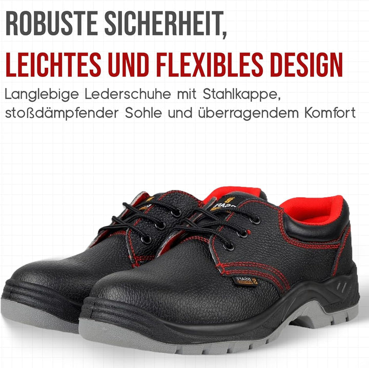Arbeitsschuhe herren S1 , Schuhe, Leder Sicherheitsschuhe herren - Wasserdichte schuhe, mit Rutschfe