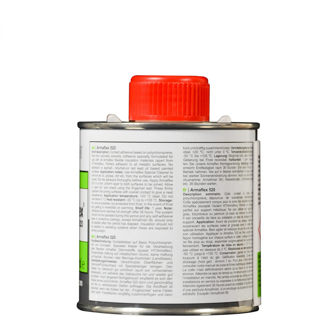 Armaflex Armacell Kleber 520 für Kautschuk-Platten und Schläuche 0,25 Liter Pinseldose + original Sc